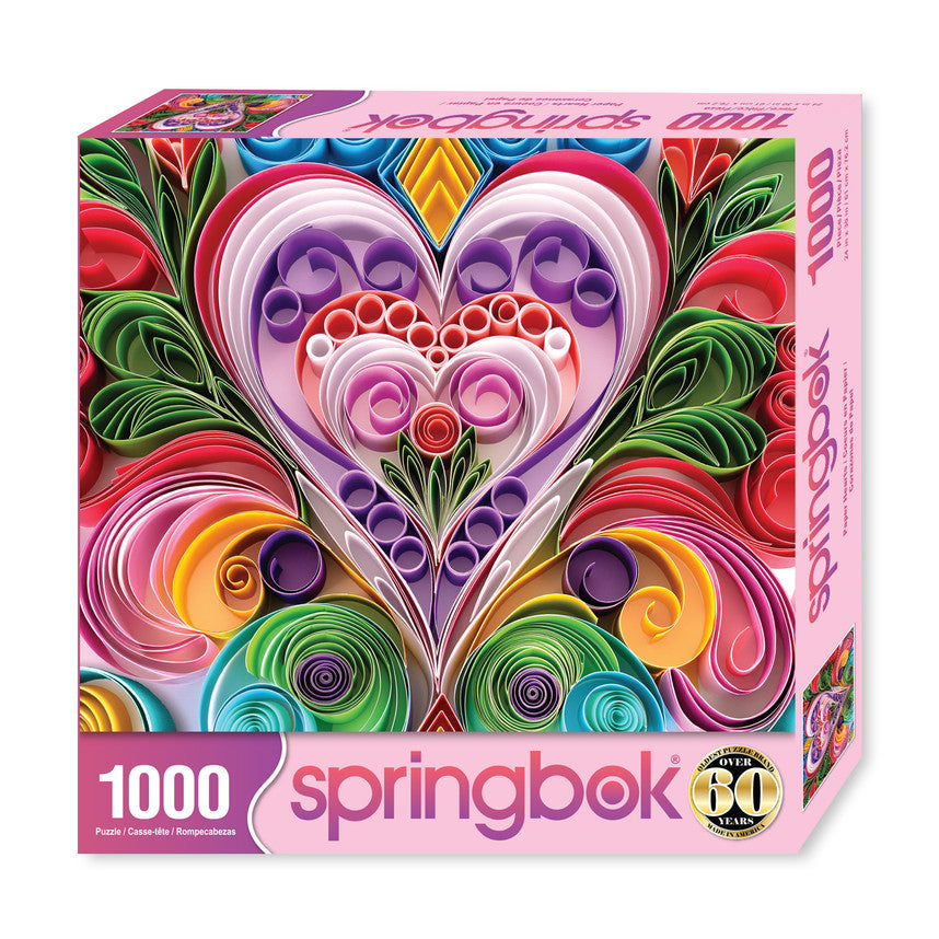 Paper Hearts 1000 Piece Puzzle