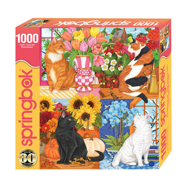 Four Seasons of Cats 1000 Piece Puzzle