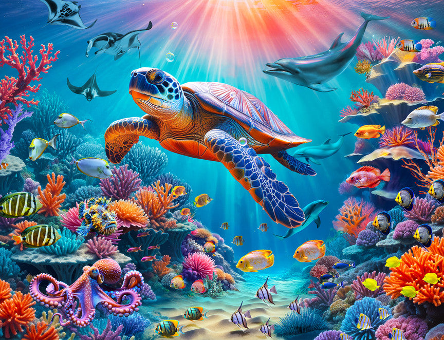 Coral Reef Odyssey 1000 Piece Puzzle