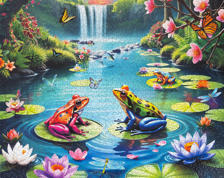 Lily Pond Paradise 1000 Piece Puzzle