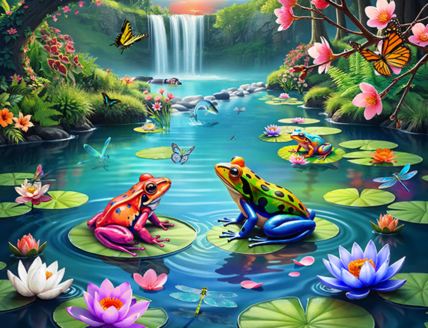 Lily Pond Paradise 1000 Piece Puzzle