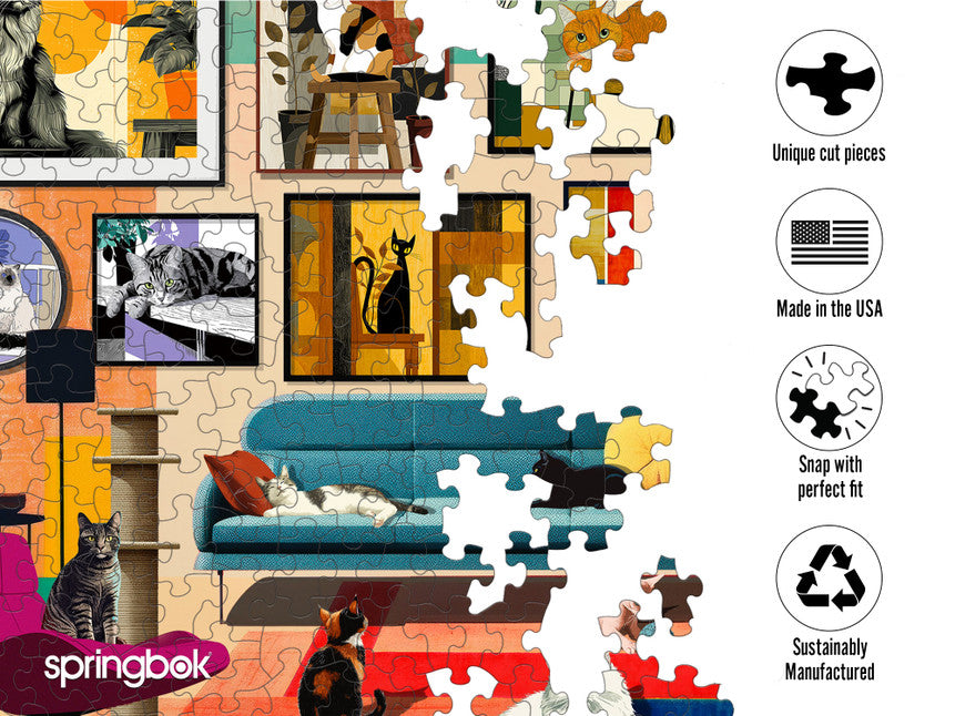 Mid-Century Cats 1000 Piece Puzzle