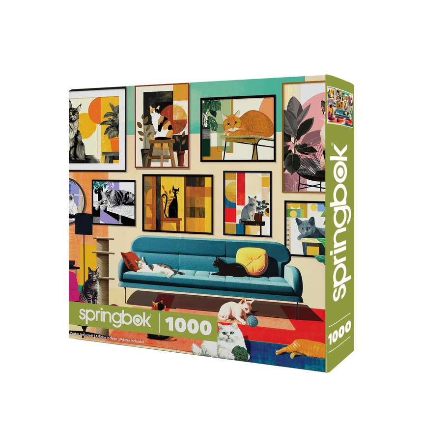 Mid-Century Cats 1000 Piece Puzzle