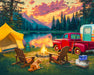 Camping at the Lake 1000 Piece Puzzle