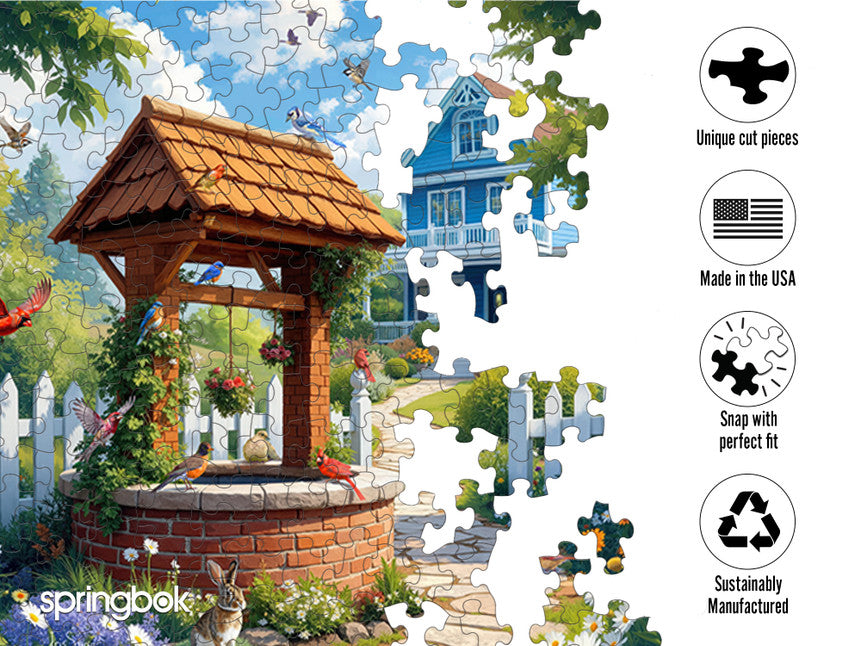 Wishing Well Garden 1000 Piece Puzzle