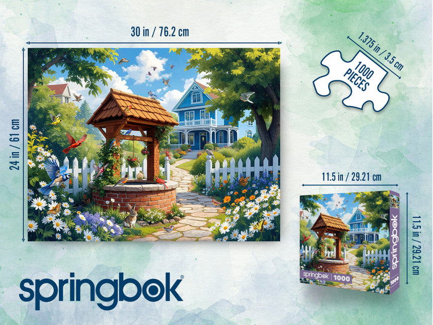 Wishing Well Garden 1000 Piece Puzzle