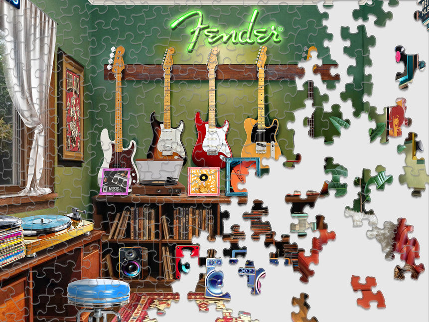 Fender Guitar Lessons 1000 Piece Puzzle