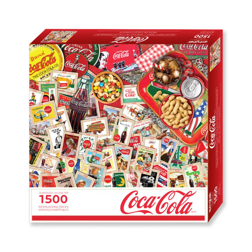 Coca-Cola Collectors Table 1500 Piece Puzzle