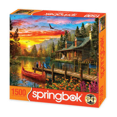 Cabin Evening Sunset 1500 Piece Puzzle