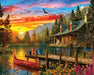 Cabin Evening Sunset 1500 Piece Puzzle