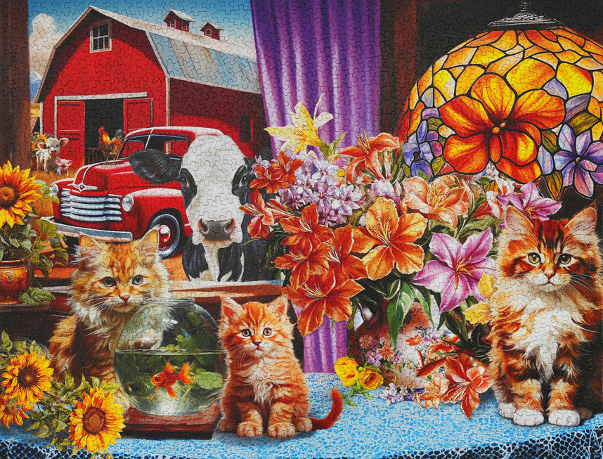 Farmhouse View 1500 Piece Puzzle