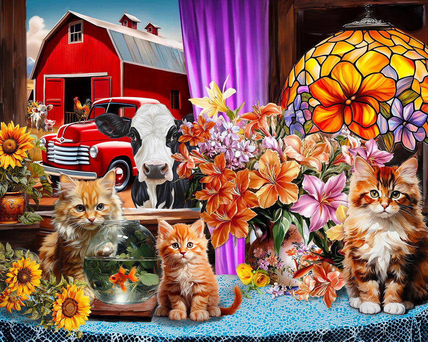 Farmhouse View 1500 Piece Puzzle