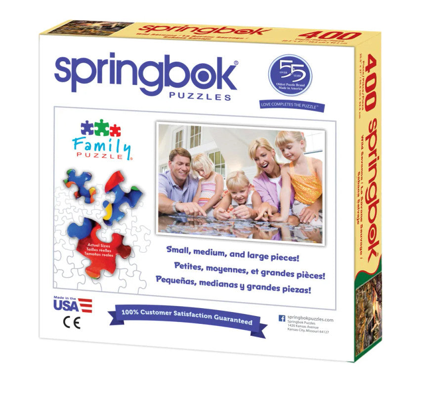 SPRGBK Wild Savanna 400 Piece Family Puzzle