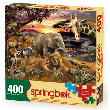 SPRGBK Wild Savanna 400 Piece Family Puzzle