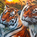Hidden Tigers 400 Piece Family Puzzle