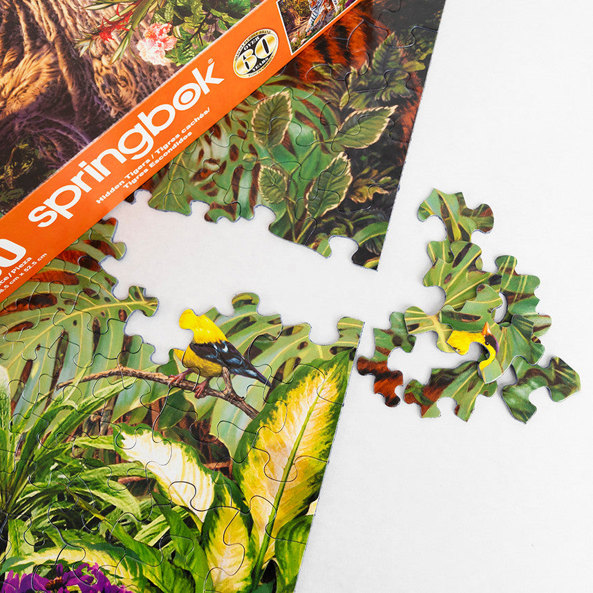 Hidden Tigers 400 Piece Family Puzzle