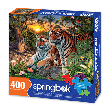 Hidden Tigers 400 Piece Family Puzzle