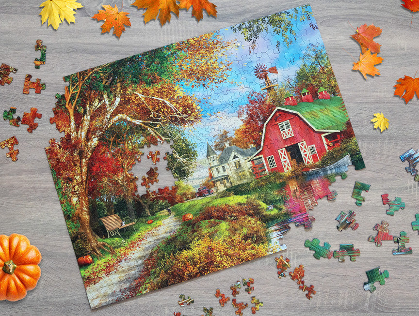 Autumn Barn 400 Piece Puzzle