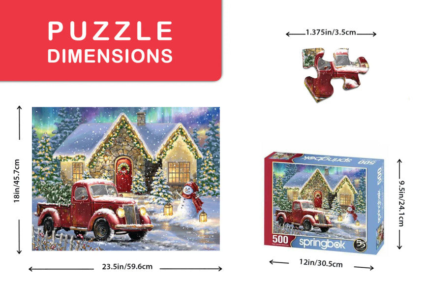 SPRGBK Christmas Night Lane 500 Piece Puzzle