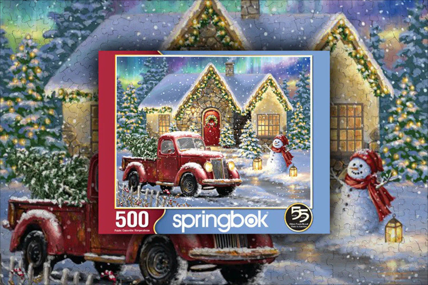 SPRGBK Christmas Night Lane 500 Piece Puzzle