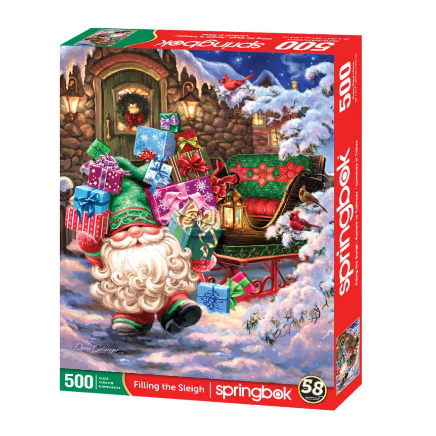 SPRGBK Filling The Sleigh 500 Piece Puzzle