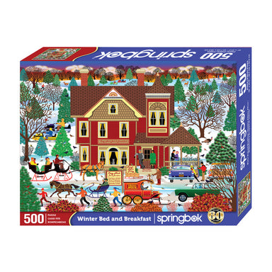 Winter Bed and Breakfast 500 Piece Puzzle