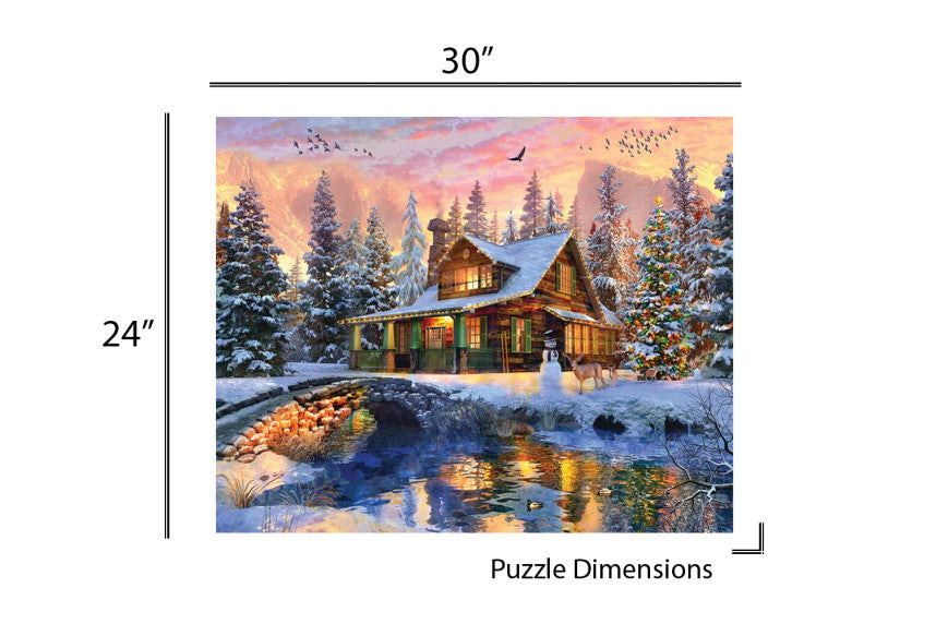 Rocky Mountain Christmas 1000 Piece Puzzle