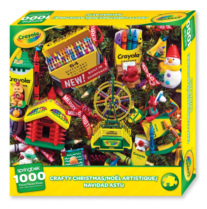 Crayola Crafty Christmas 1000 Piece Puzzle