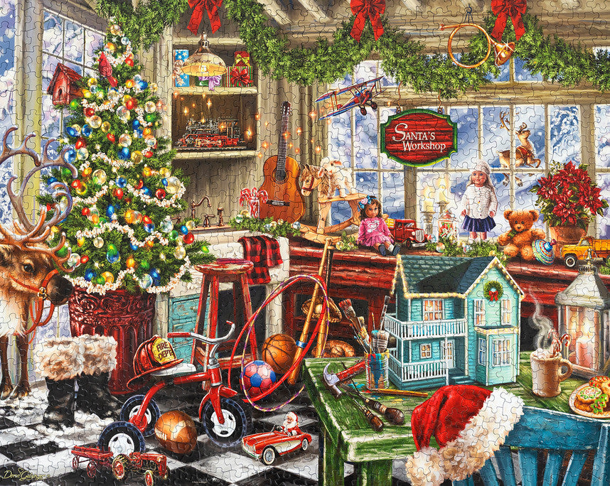 Santa's Workshop 1000 Piece Puzzle
