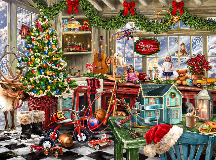 Santa's Workshop 1000 Piece Puzzle