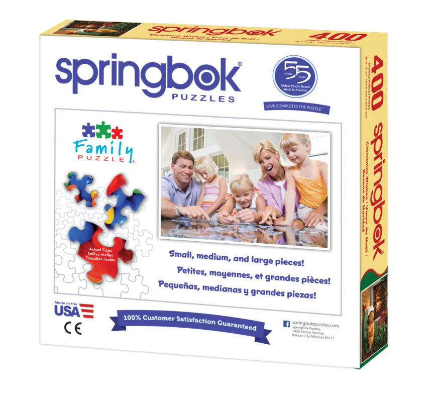 SPRGBK Christmas Wishes 400 Piece Family Puzzle