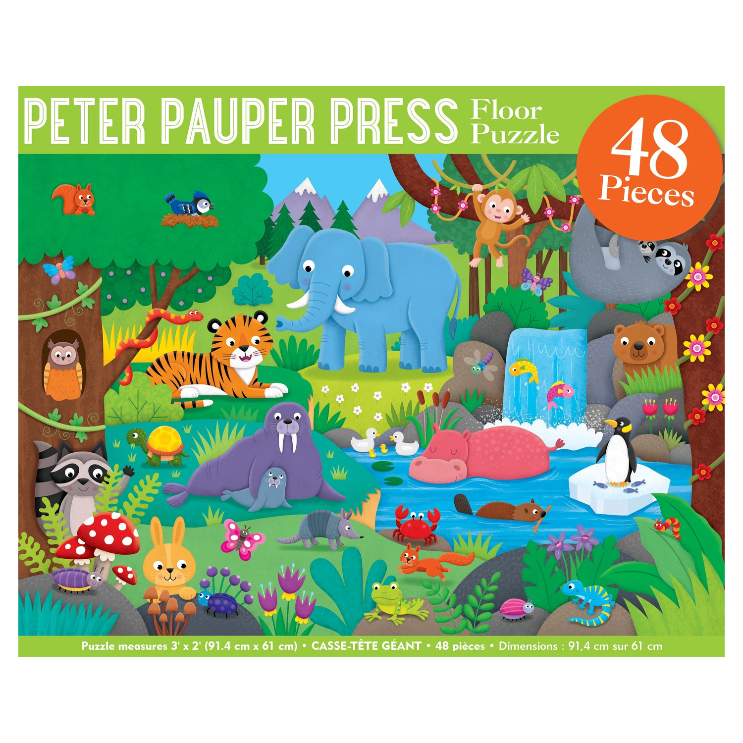PTR Animal Kingdom Floor Puzzle - 48 Pieces