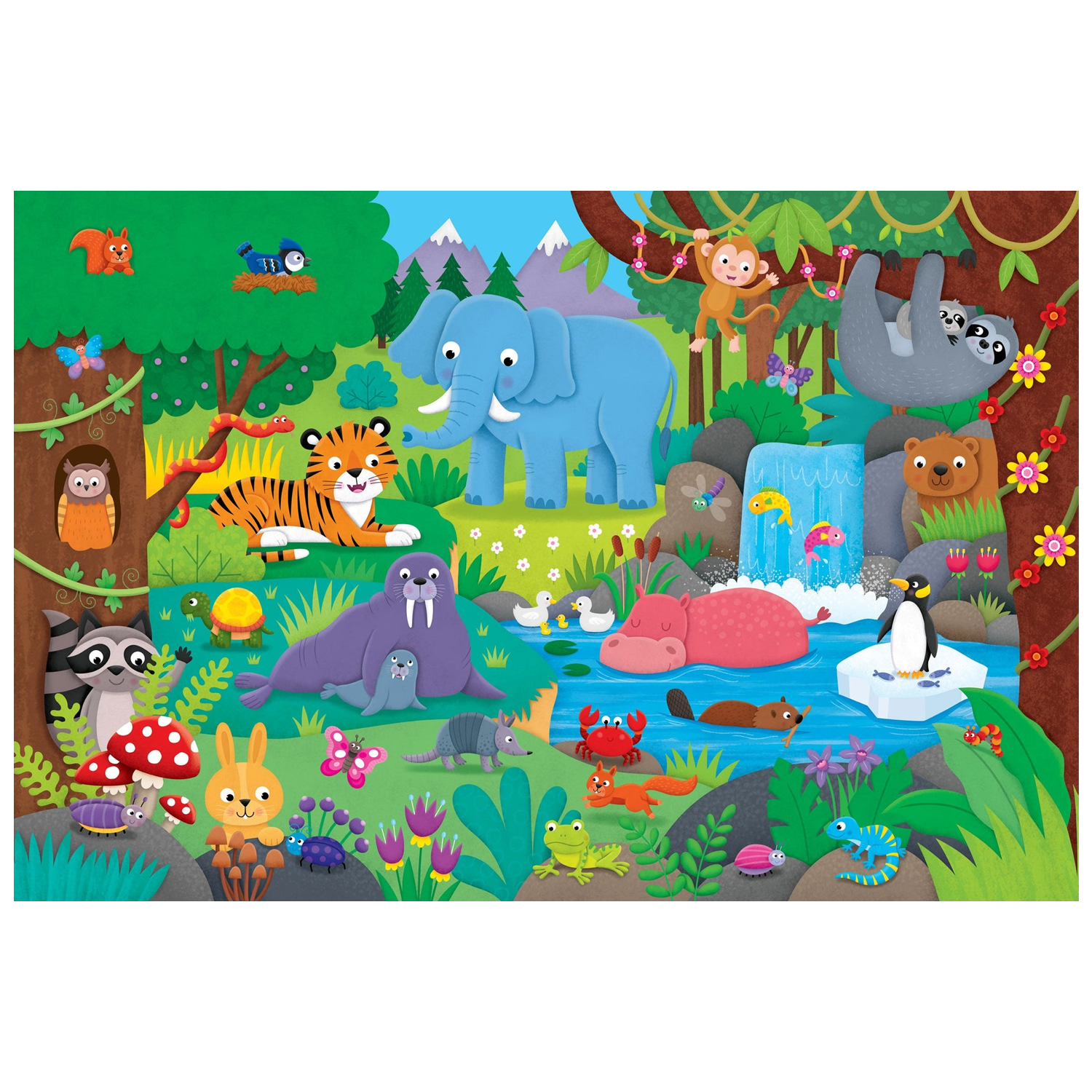 PTR Animal Kingdom Floor Puzzle - 48 Pieces