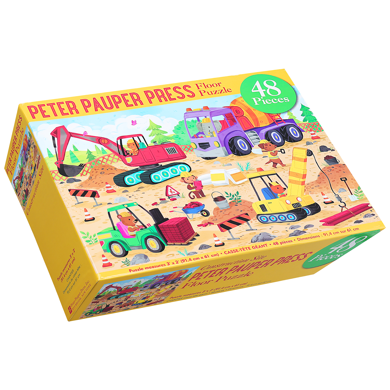 PTR Construction Site Kids' Floor Puzzle - 48 Pieces