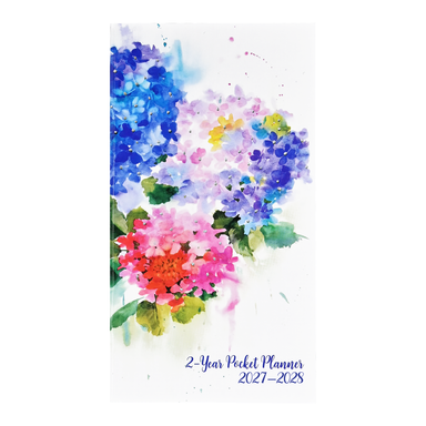 Hydrangeas 2027-2028 2-Year Pocket Planner