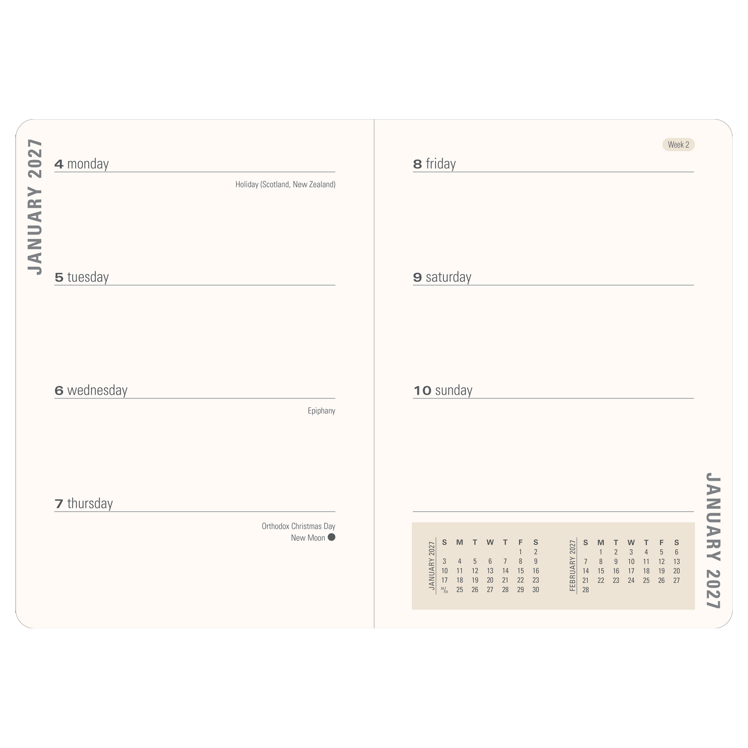 PTR 2027 Persian Grove Weekly Planner