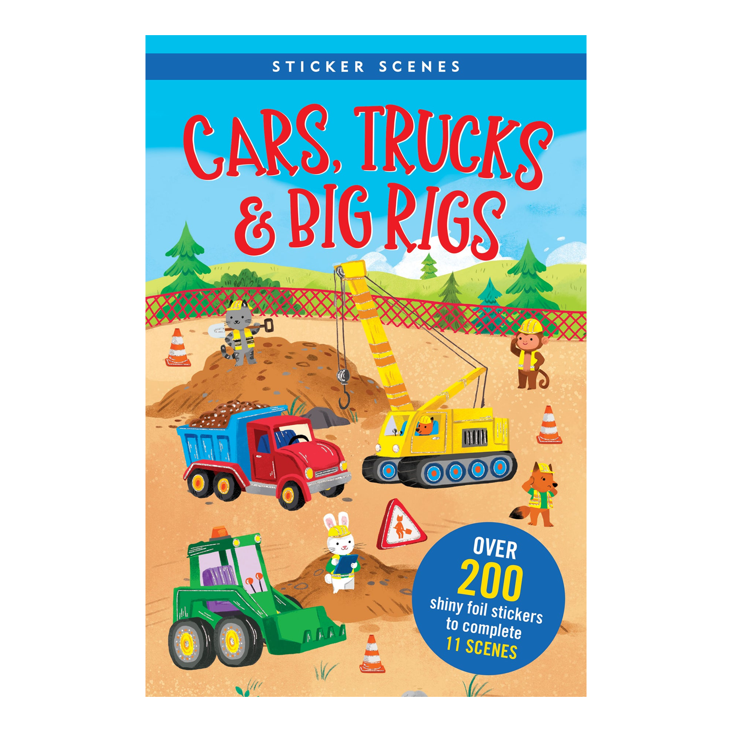 Cars, Trucks, & Big Rigs Sticker Book