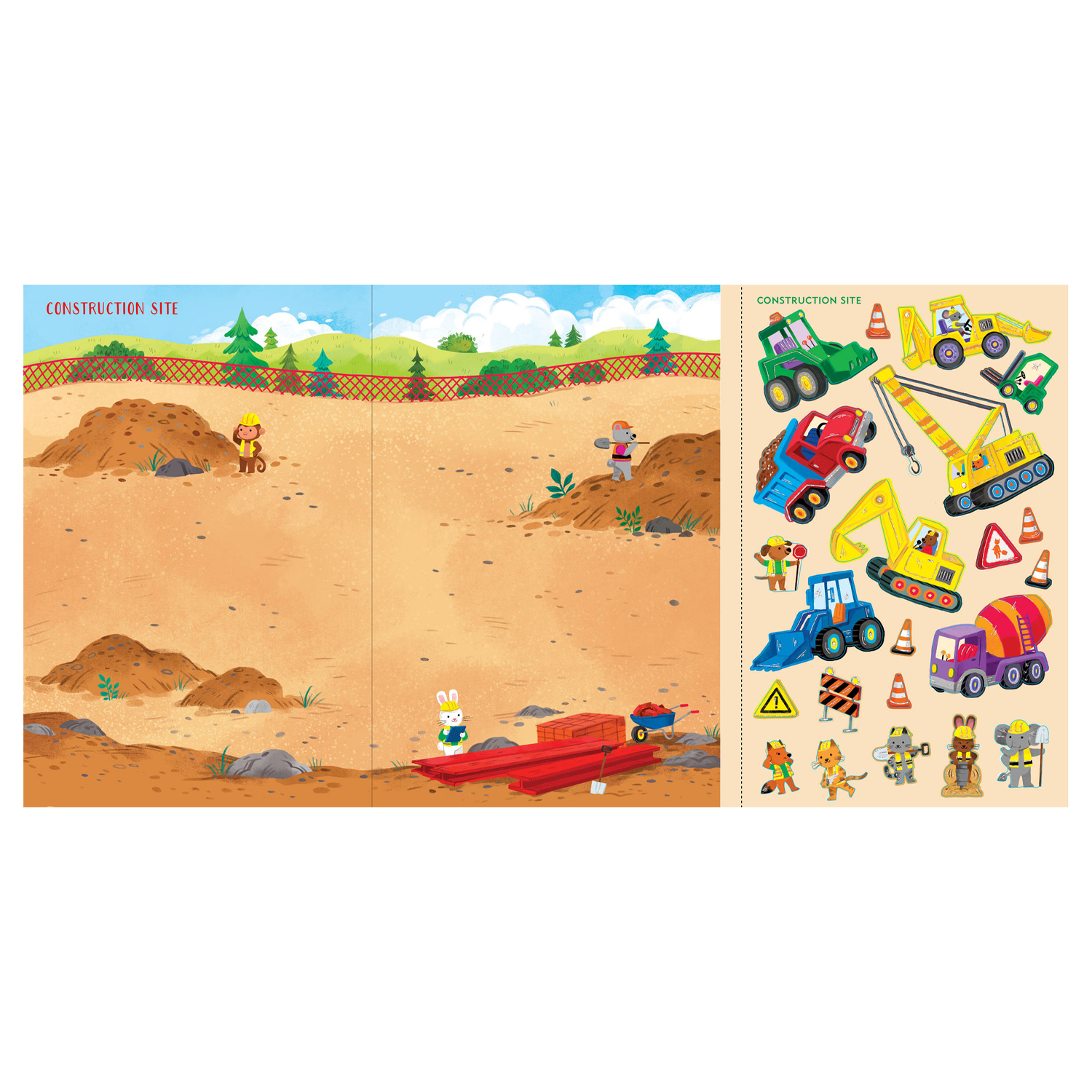 Cars, Trucks, & Big Rigs Sticker Book