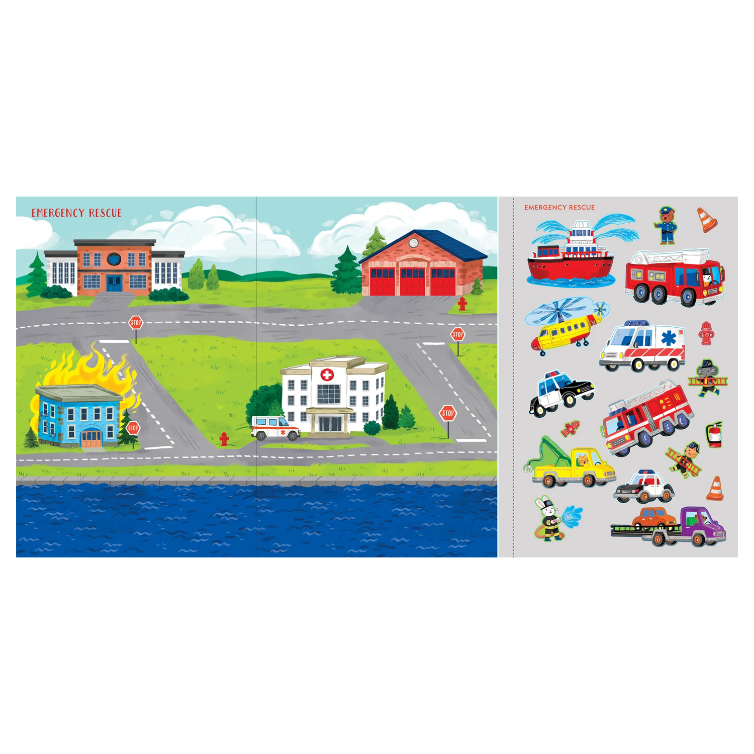 Cars, Trucks, & Big Rigs Sticker Book