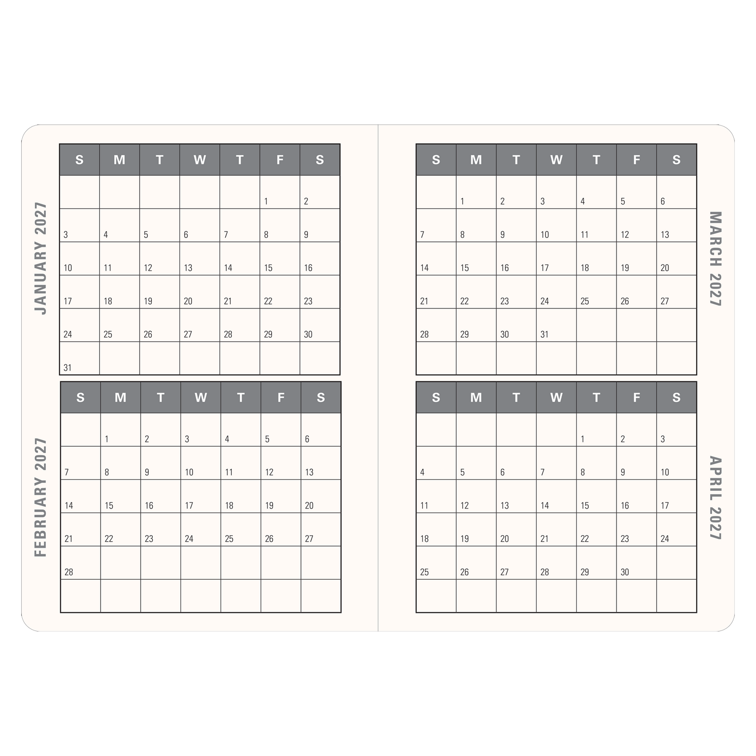 PTR 2027 Luna Moth Weekly Planner
