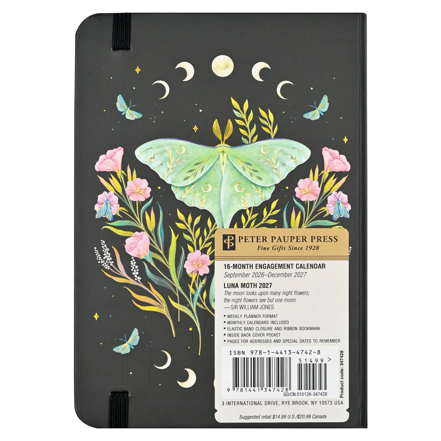 PTR 2027 Luna Moth Weekly Planner