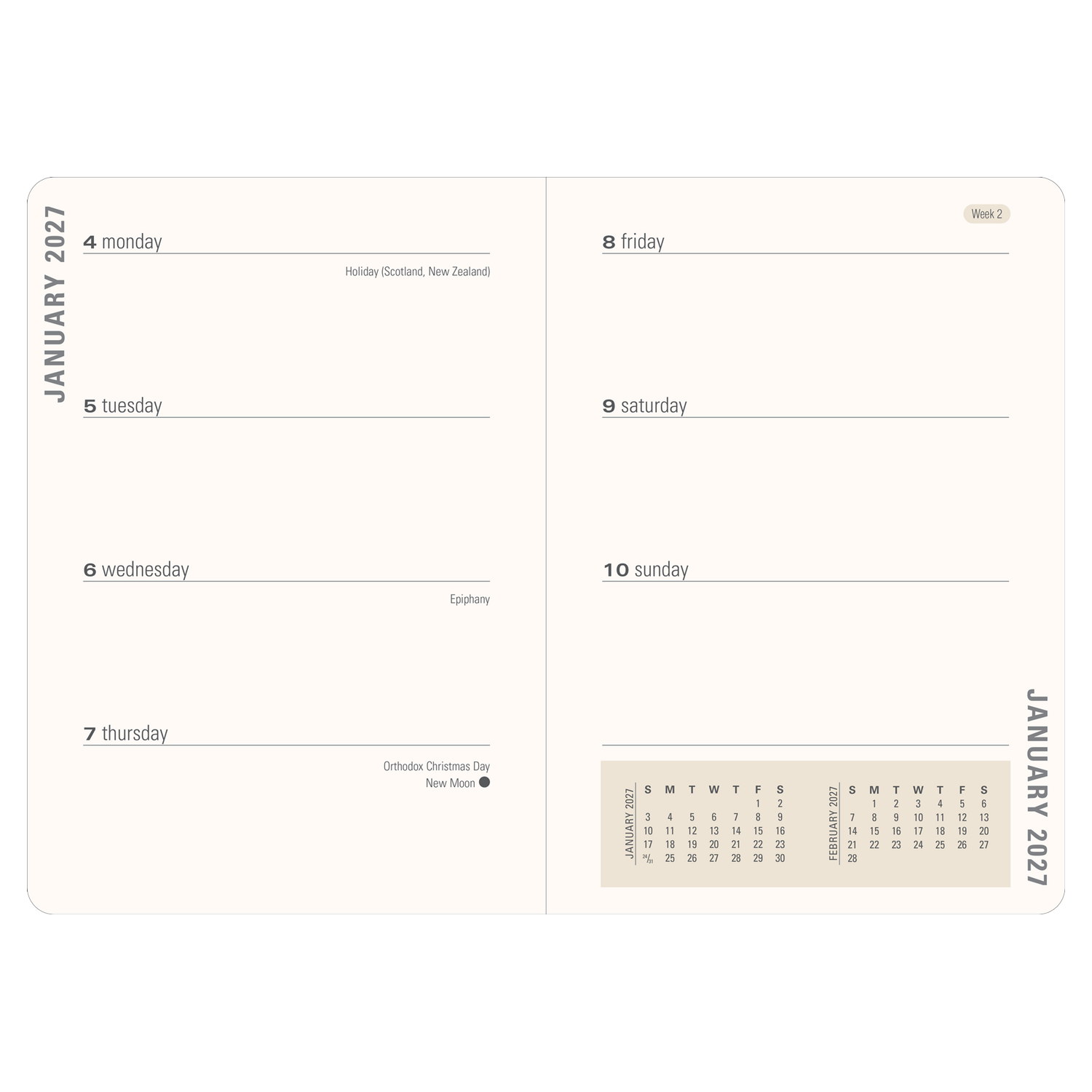 PTR 2027 Smarty Cats Weekly Planner