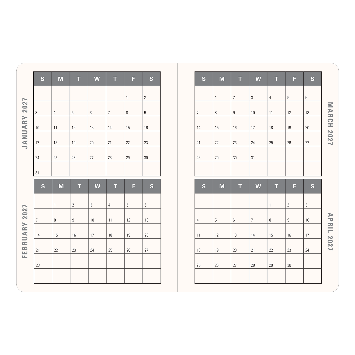PTR 2027 Wildflower Garden Weekly Planner