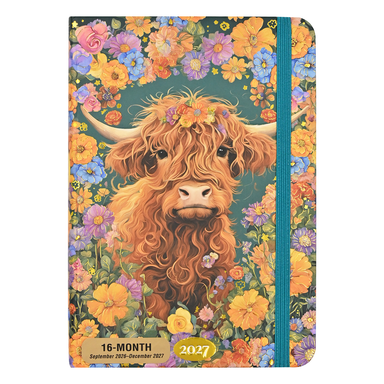 Highland Cow 2027 Weekly Planner