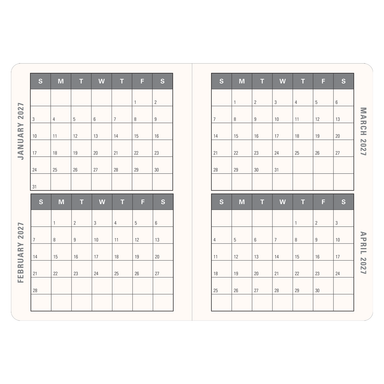 Highland Cow 2027 Weekly Planner