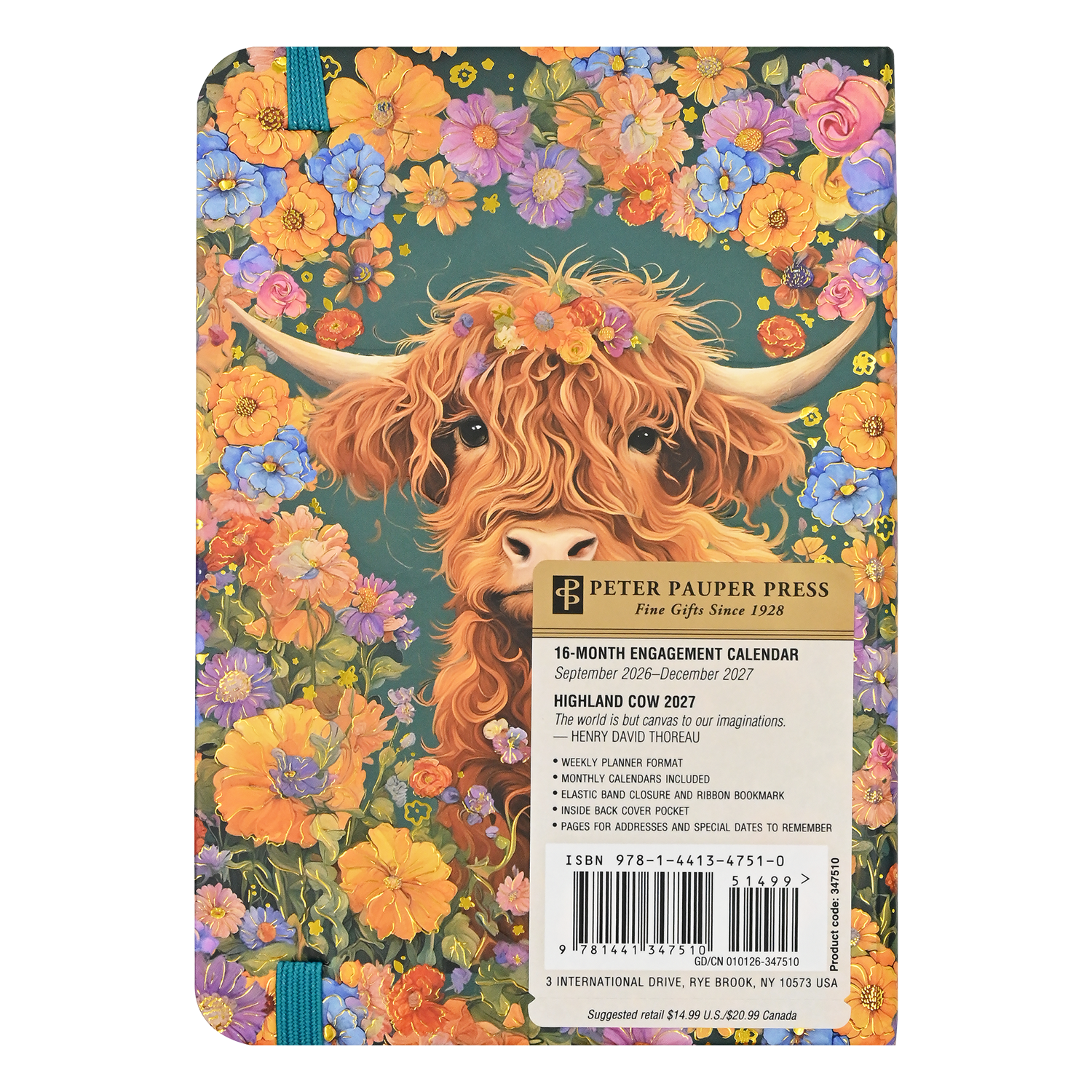 PTR 2027 Highland Cow Weekly Planner