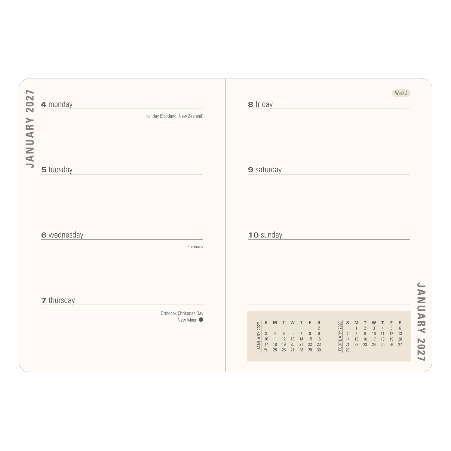 PTR 2027 Winnie-the-Pooh Weekly Planner