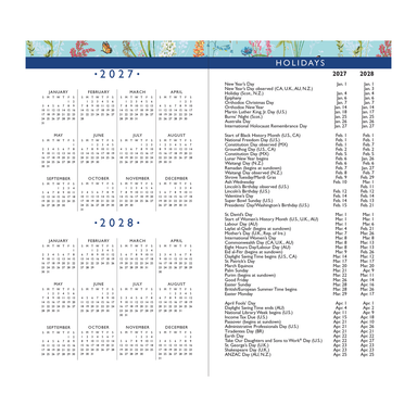 Blooms & Butterflies 2027-2028 2-Year Pocket Planner