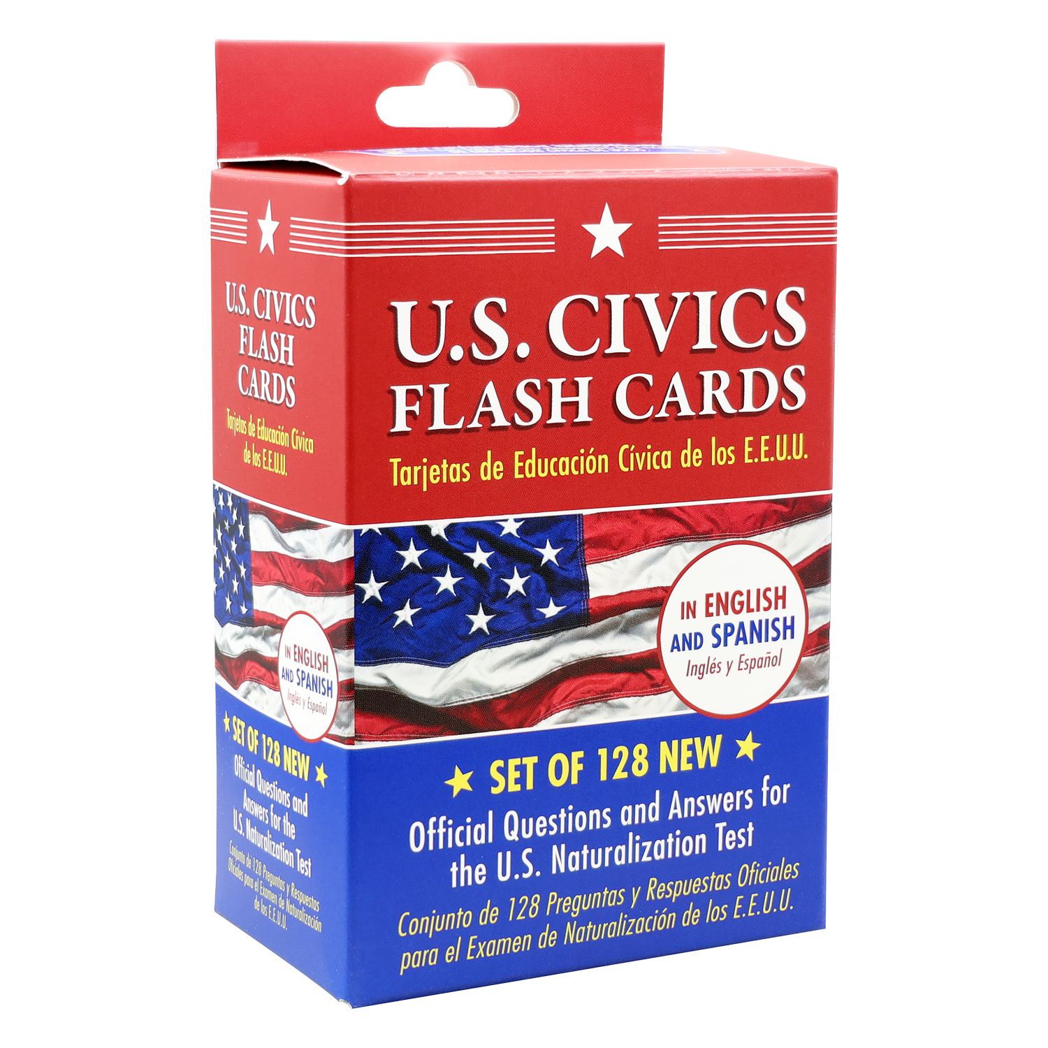 PTR Bilingual US Citizenship Flash Card Set (English/Spanish)