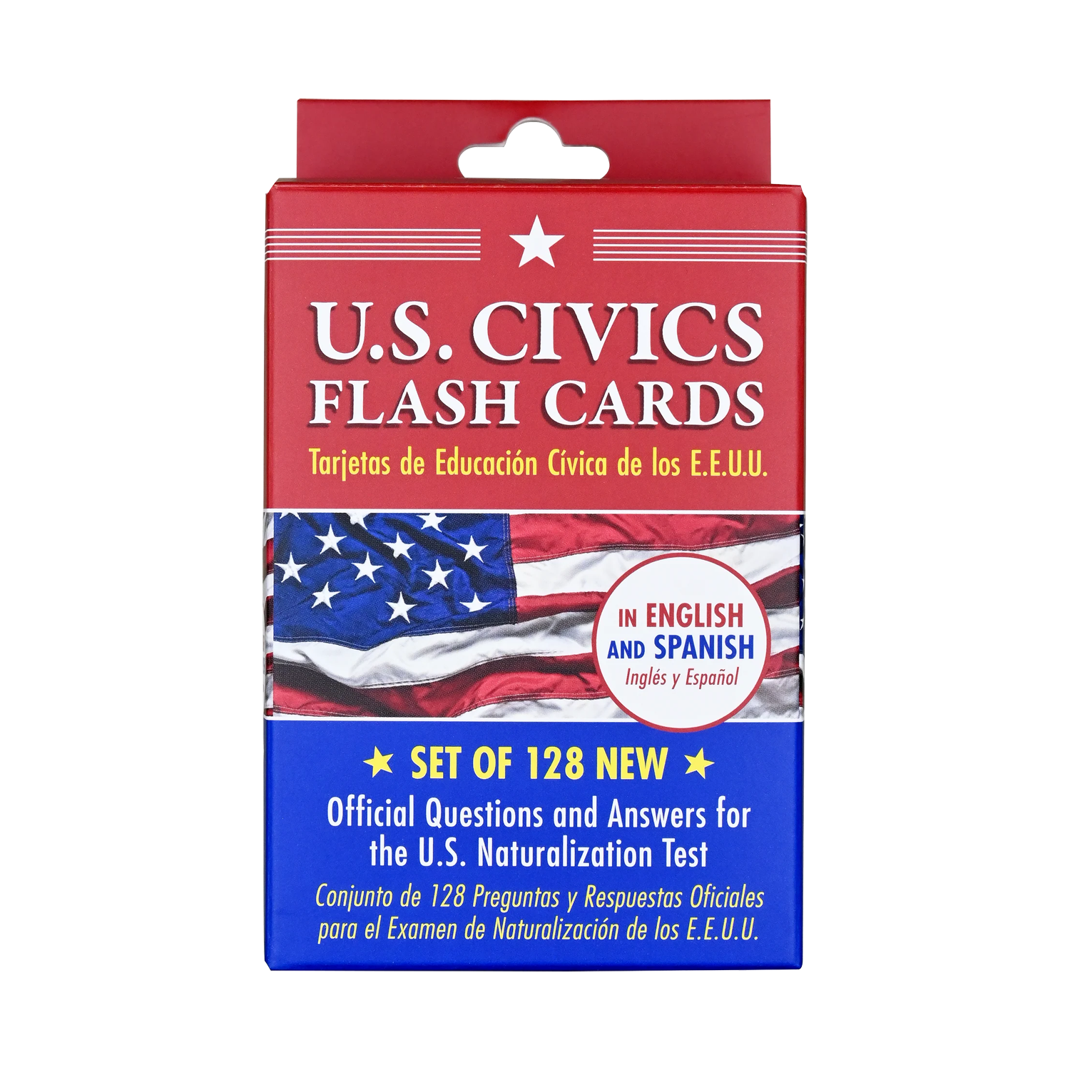 PTR Bilingual US Citizenship Flash Card Set (English/Spanish)